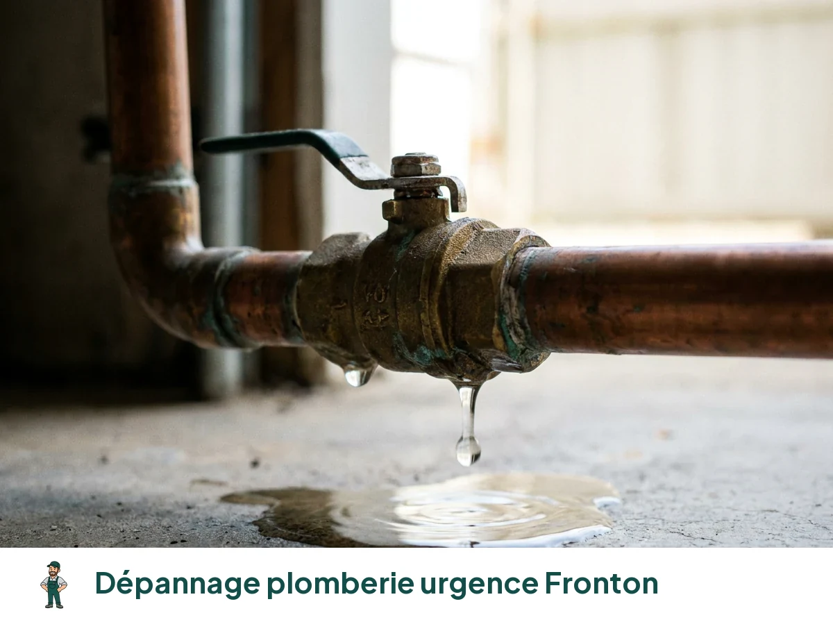 Dépannage plomberie urgence à Fronton