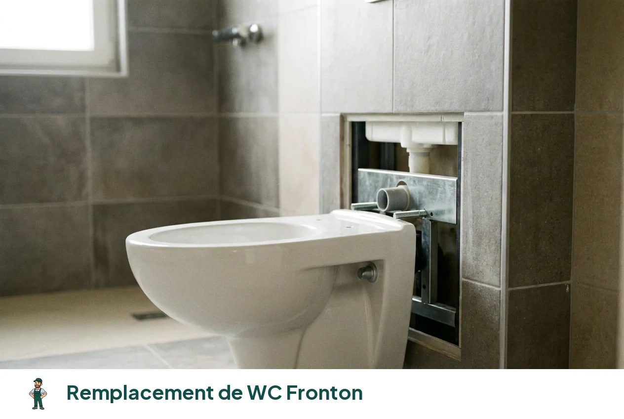 Remplacement de WC à Fronton