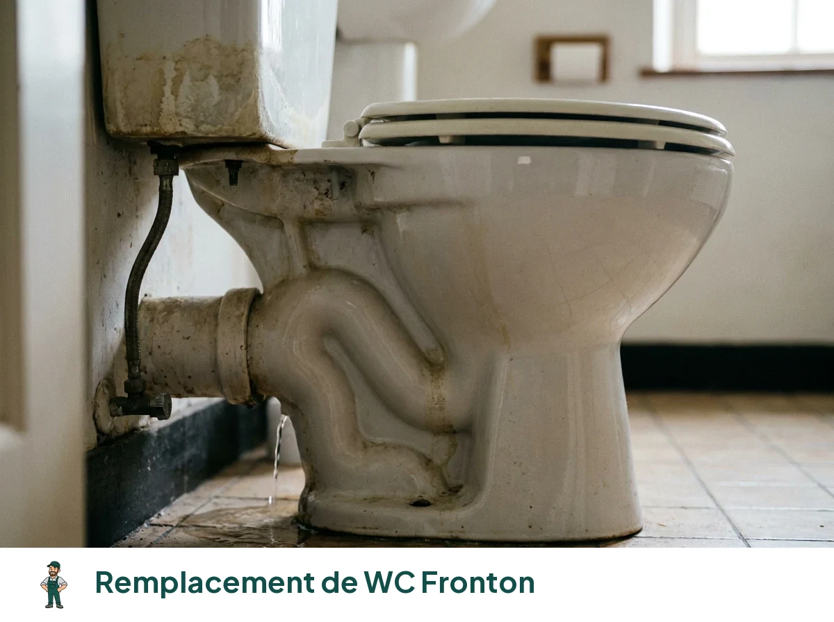 Remplacement de WC à Fronton