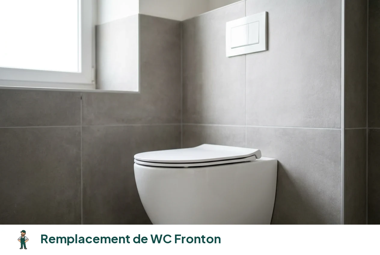 Remplacement de WC à Fronton