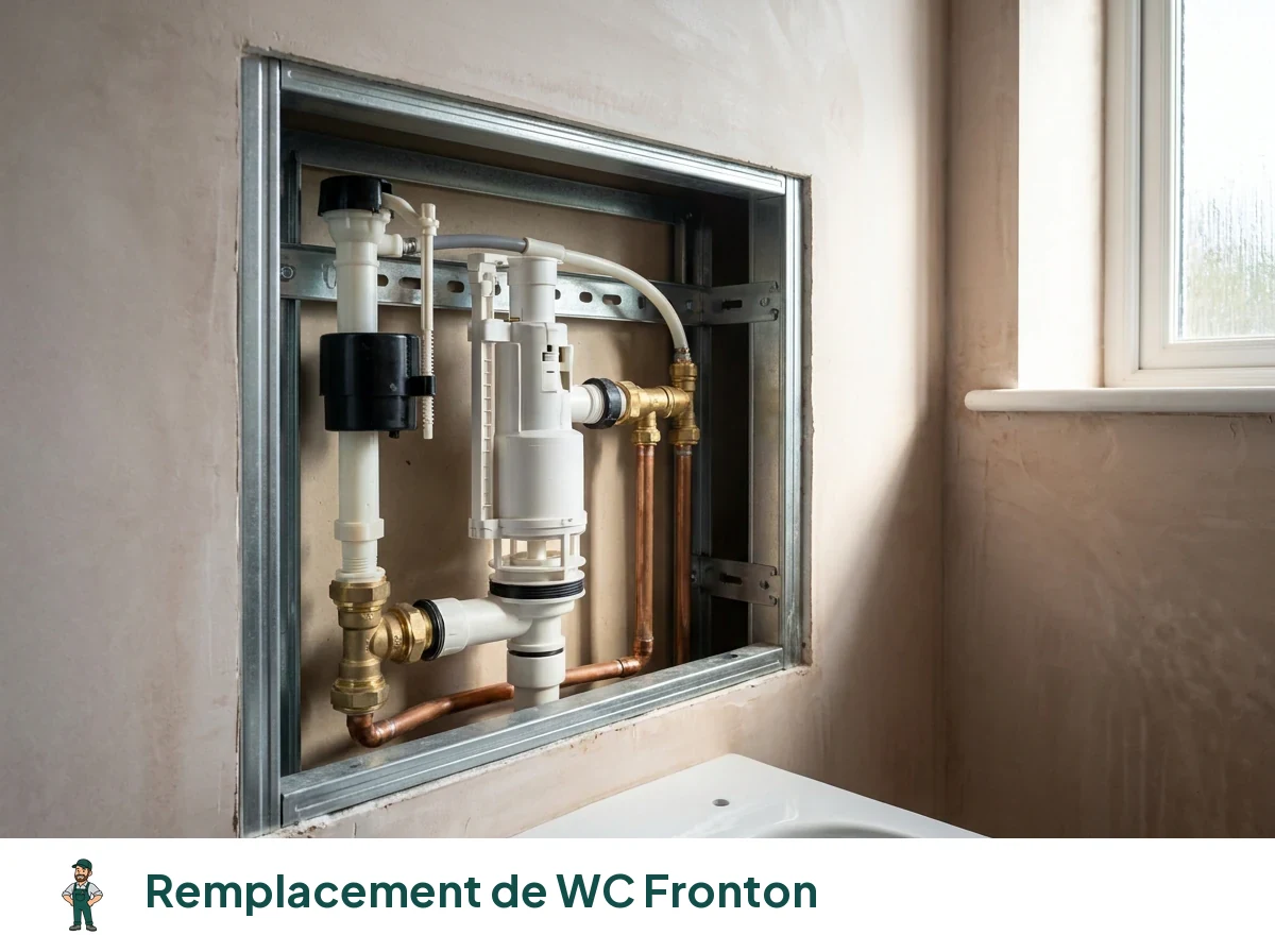 Remplacement de WC à Fronton